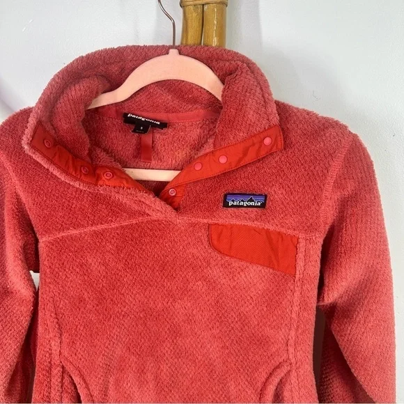 Patagonia Coral Fleece Snap T Pullover sz S - Picture 2 of 5